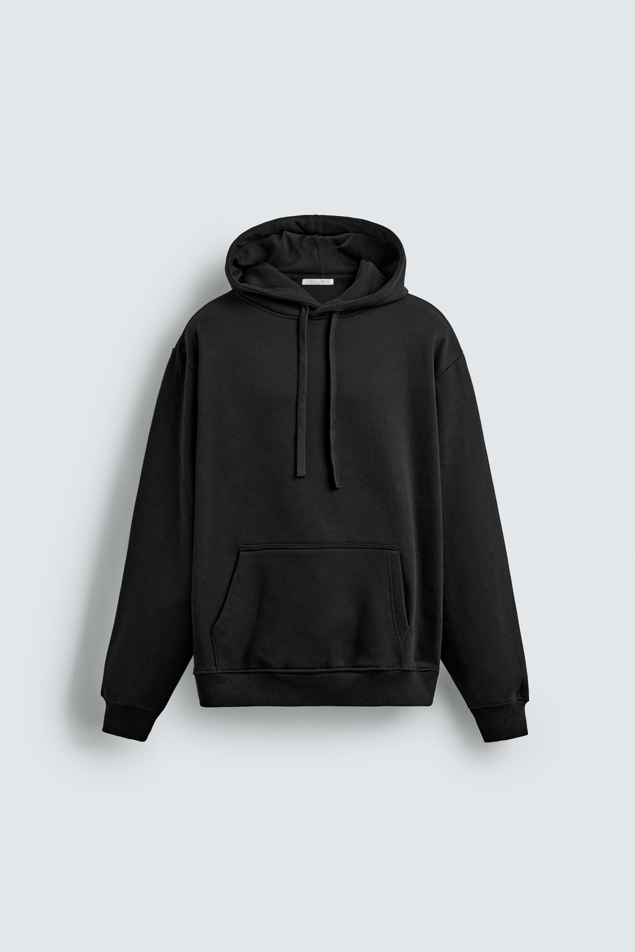 TEXTURED HOODIE SWEATSHIRT
